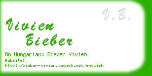 vivien bieber business card